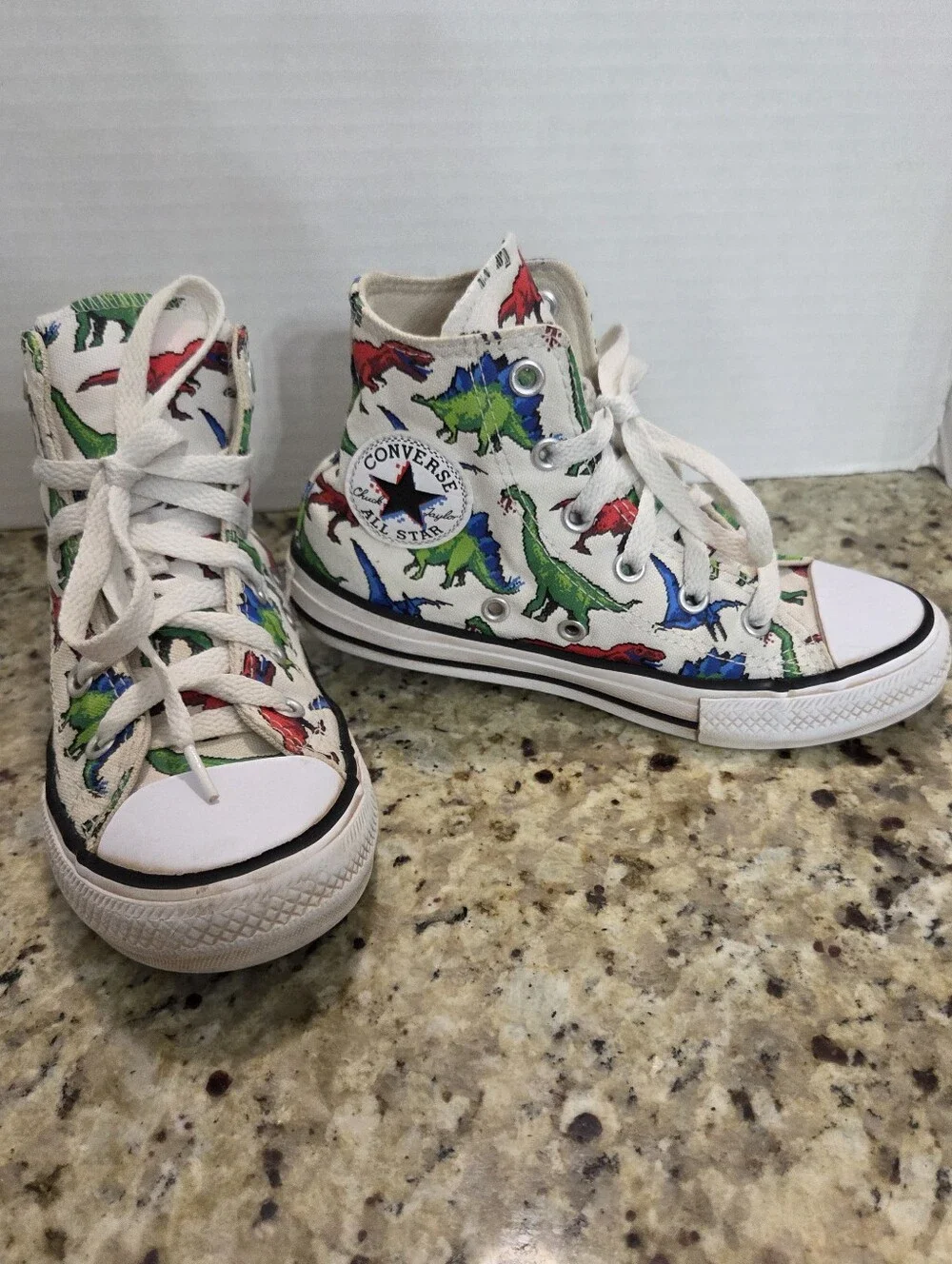 Converse Chuck Taylor All Star Dinosaur Sneaker 8 Bit Dino Shoes Kids Size 13